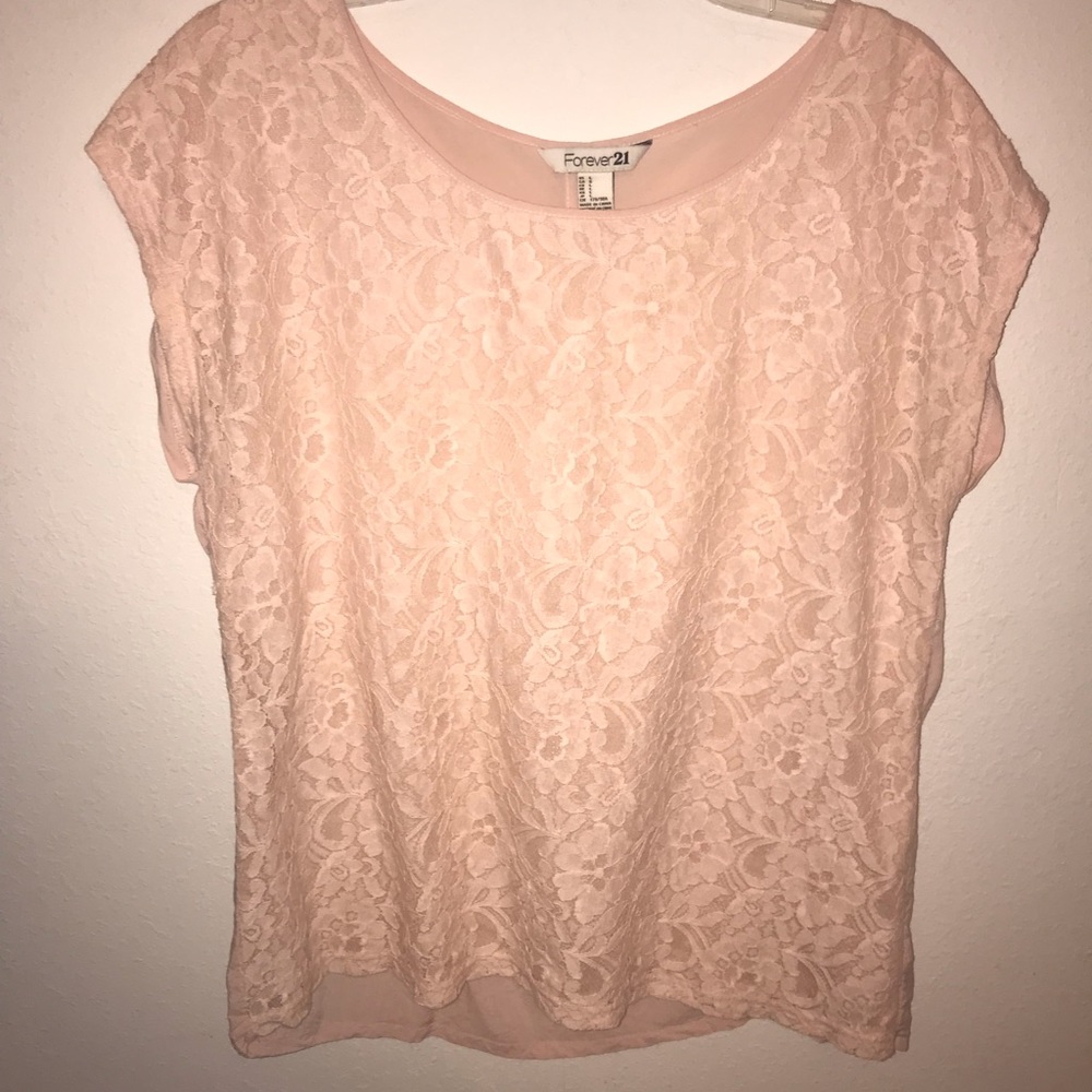Pink Lace Top